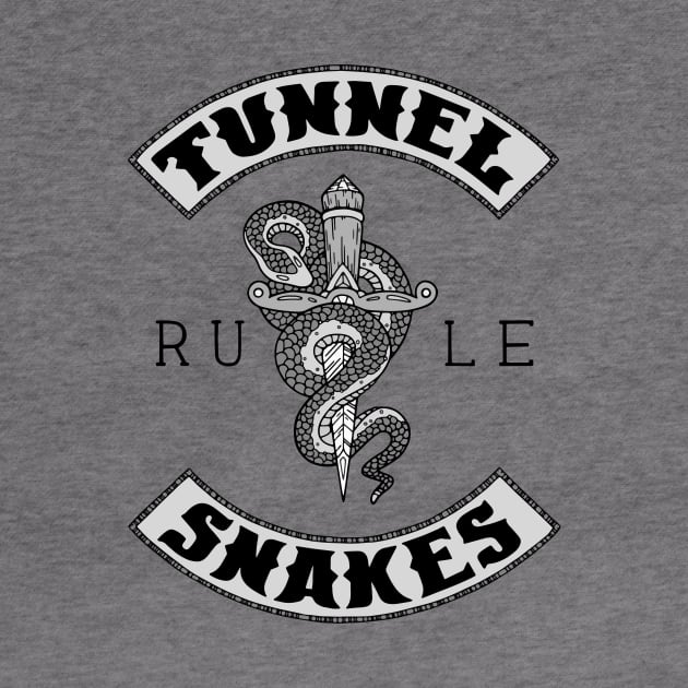 Tunnel Snakes Rule - Biker Jacket Design by bblane